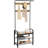 Coat Rack, Hall Tree With Shoe Bench For Entryway, Entryway Bench With Coat Rack, 4-In-1, With 9 Removable Hooks, A Hanging Rod, 13.3 X 28.3 X 72.1 Inches, Honey Brown And Black UHSR040B05