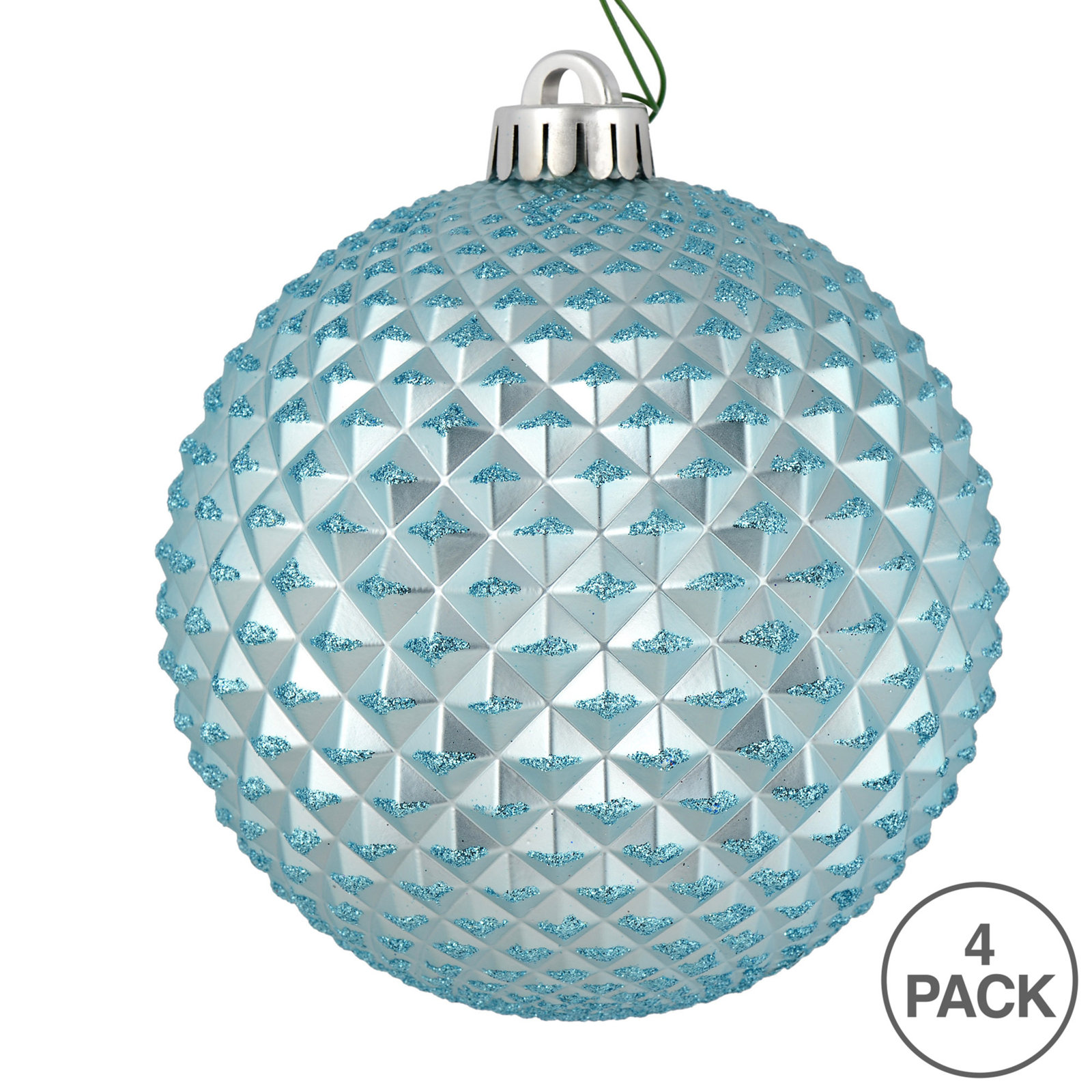 6" Bauble, Baby Blue