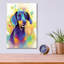 Art mural en verre épique «Pop Art Dachshund 2» par Furbaby Affiliates-1407480003
