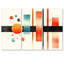 «Dynamic Rectangle Balance of Geometric I», ensemble d'art mural abstrait géométrique-1223325472-1223325658-1223325497