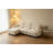 Pleated Modular Sectional Sofa, Chenille Cloud Couch with L-Shaped Chaise & Ottoman-439284401