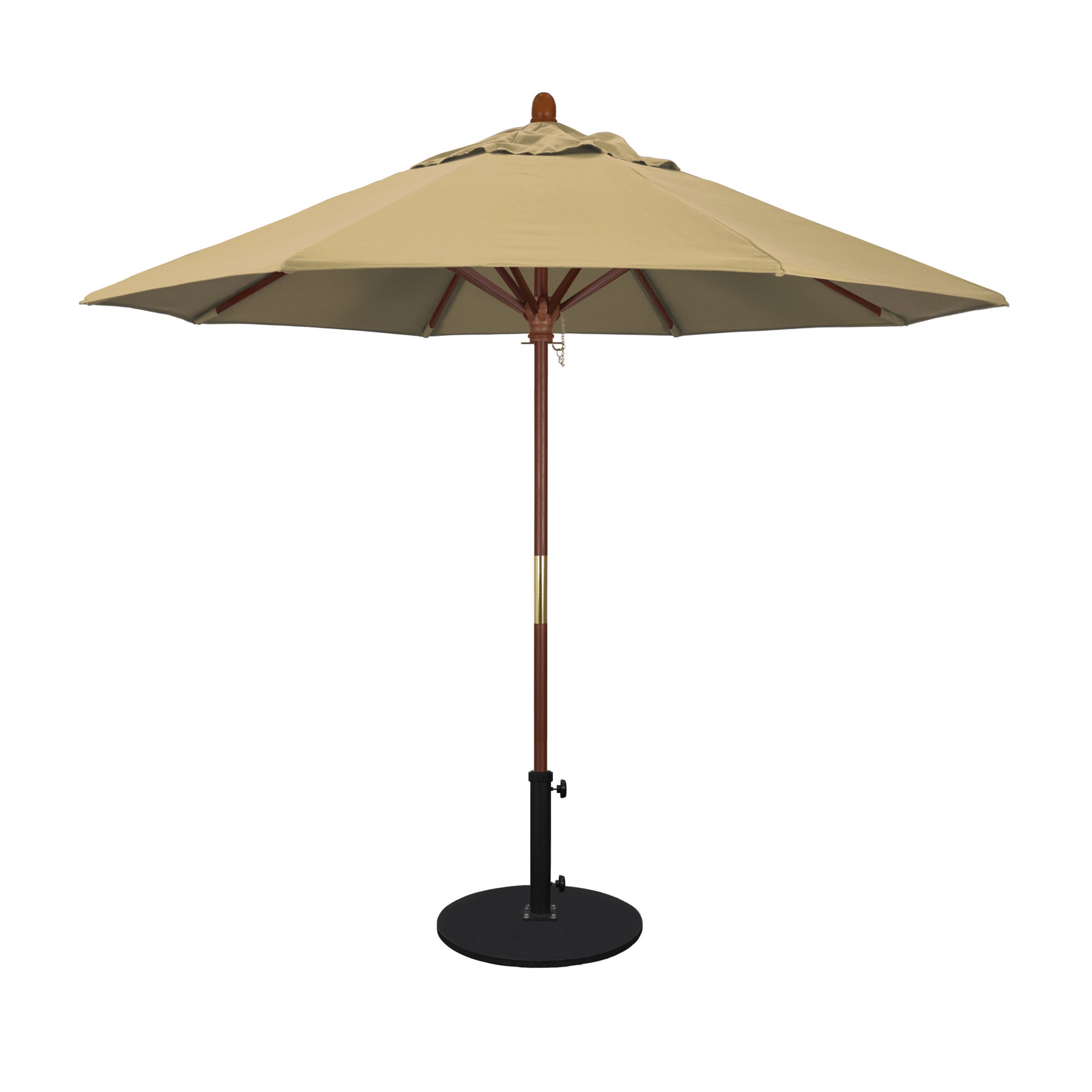 Manford 108'' Outdoor Umbrella, Champagne Performance
