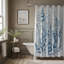 Blueprint Blossoms - Rideau de douche standard 1 pièce-1439789793