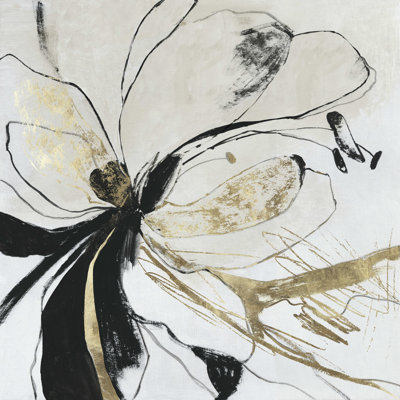 «Wurster Black Bloom I» par - Impression sur toile tendue