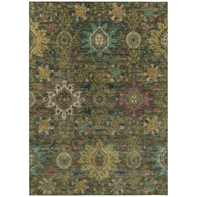 Machine Washable Indoor/Outdoor Jacinto ACN2151 Medallions Rug