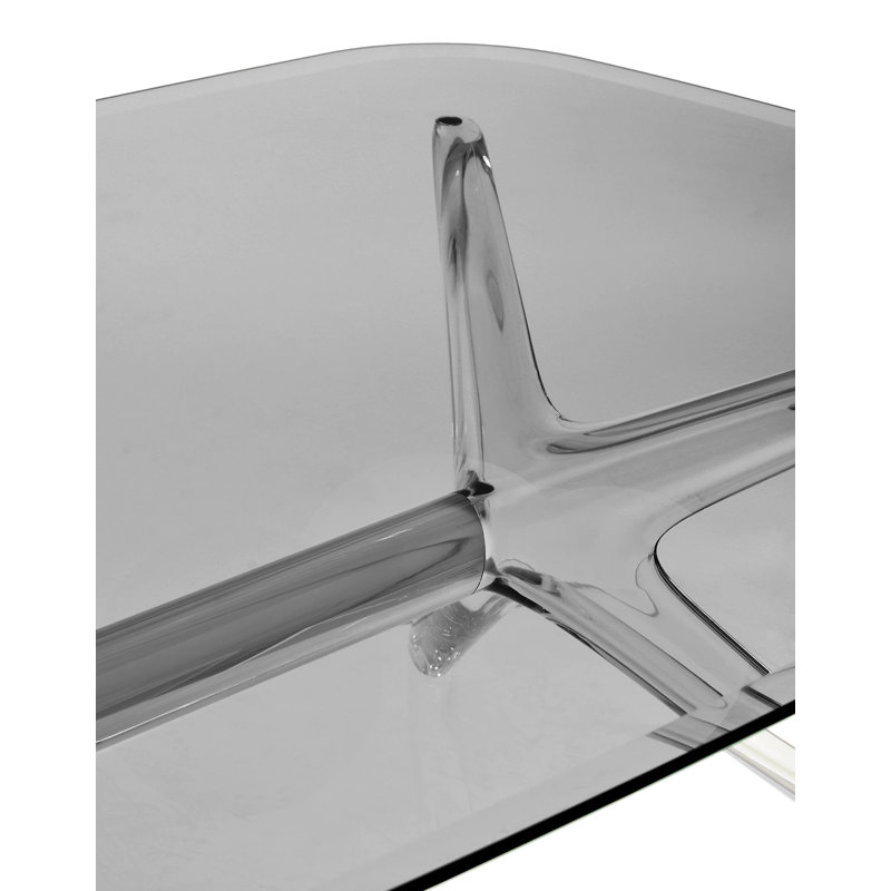 Blast Coffee Table, Pink, Crystal-Chrome