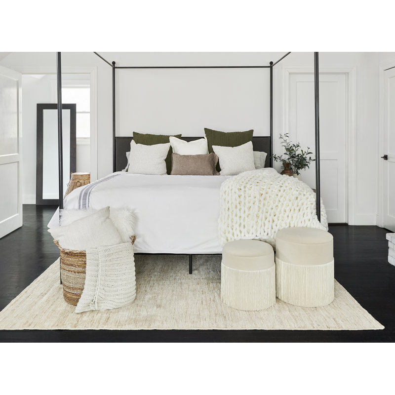 Caterina Abstract Area Rug in Beige, Rectangle 5' x 8'