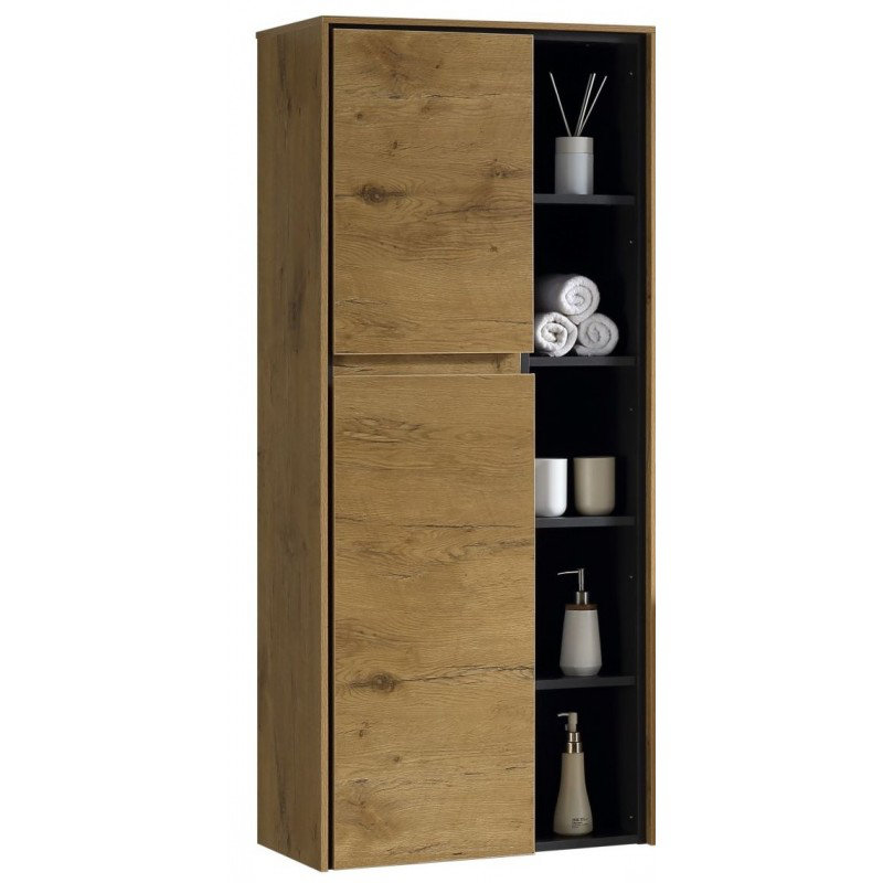 Armoire à linge Regnild, Brun clair