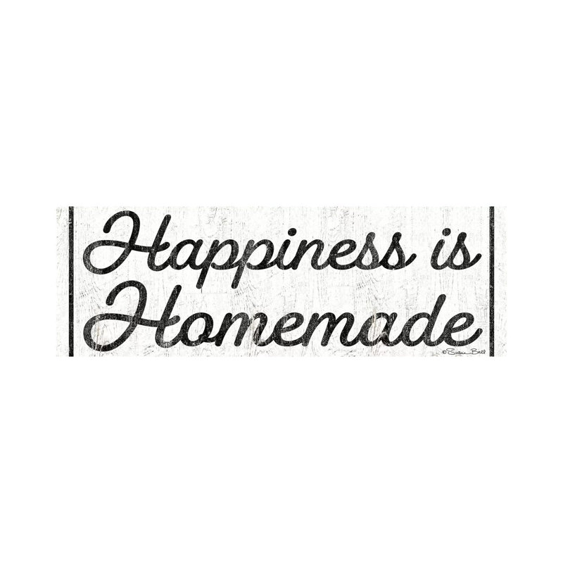 Happiness Is Homemade by Susan Ball - Wrapped Canvas Panoramic Print, 152.4 cm H x 50.8 cm W x 3.175 cm D