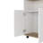 Kitchen Island Kamkacht, One Cabinet, Four Open Shelves, Light Oak / White Finish