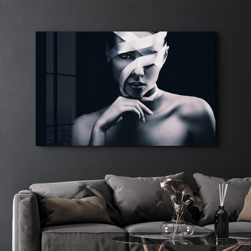 Elegant Tempered Glass Wall Art Painting, 13.8 x 21.7 inches | 100% Tempered Glass, Thickness: 0.16 inches | UV Printed for Vibrant Colors | Perfect for Home Decor, Living Room, & Office Spaces