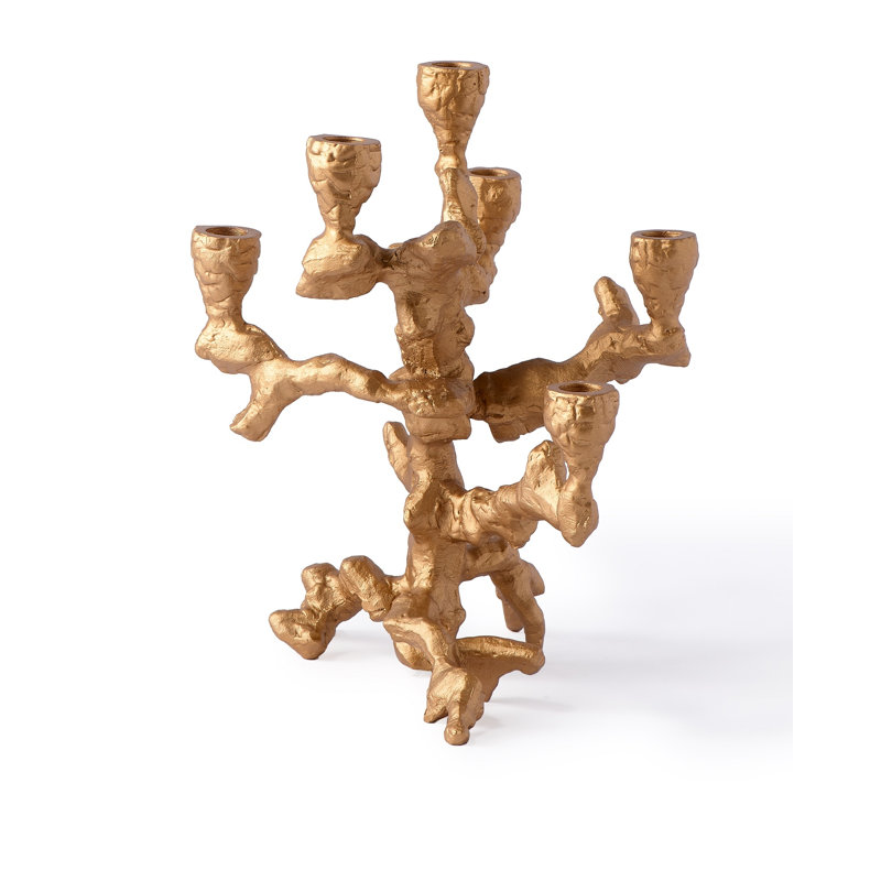 Alfrida Candle Holder Apple Tree Gold S