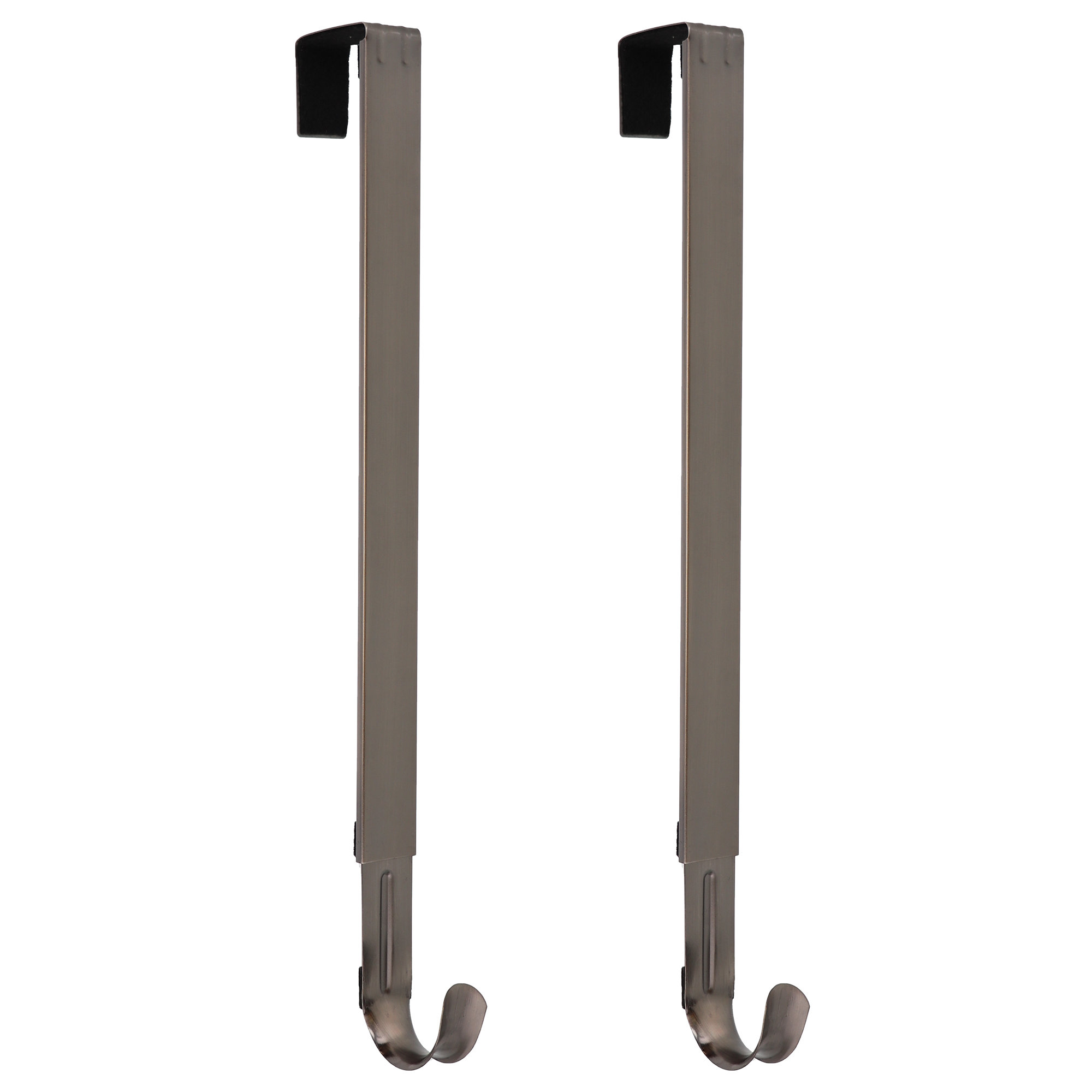 Adapt Adjustable Length Wreath Hanger, 2, Brushed Nickel