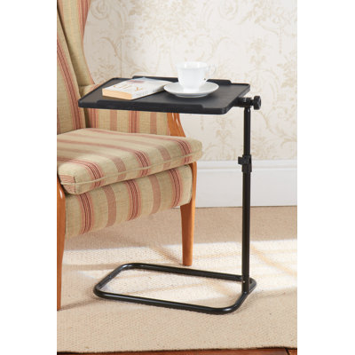 Height Adjustable C-Shaped Pivoting Bedside Side Table