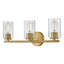 3-Light Bath Vanity Fixture with Clear Ribbed Glass-1208007041