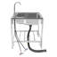 Station de lavage des mains autoportante avec robinet L 26,7 po x l 17,3 po