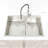 33"X19" Embedded Double Bowl Kitchen Sink, Handmade Sink In Brushed (Sink Only)