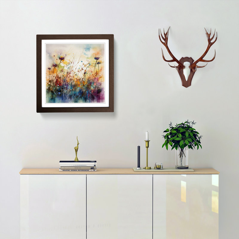 Meadow No.4 - Framed Print, Walnut