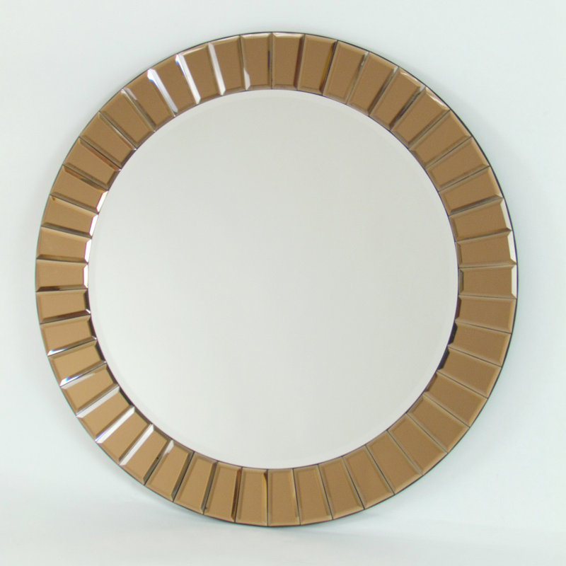 Glass Circle Mirror
