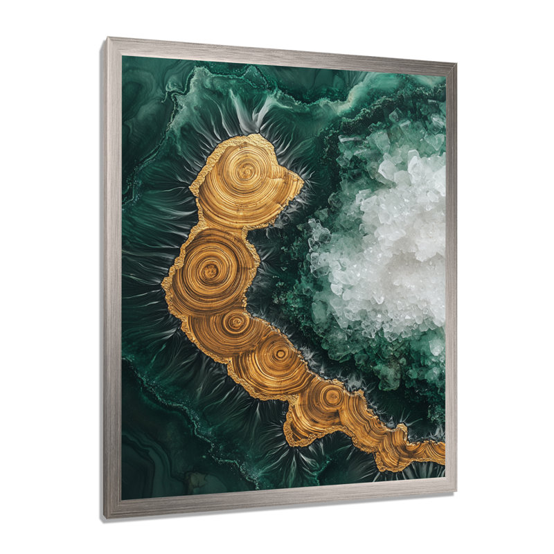 Gordhan - art mural paysages, H 40 po x l 30 po, Picture Framed, Argent argent