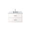 Meuble-lavabo simple blanc 30 po X P 22 po D, dessus en marbre de Carrare et ensemble de robinet-495738762
