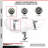 4-Piece Thermoplastic Rubber Caster Set