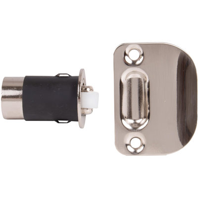 Drive-In Roller Catch - Satin Nickel