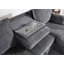 Canapé-lit modulaire en tissu gris foncé Emmy