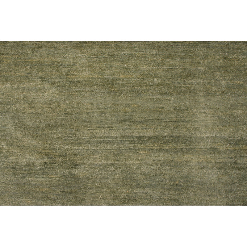 Hand Knotted Geometric Area Rug, Runner 3' x 12'