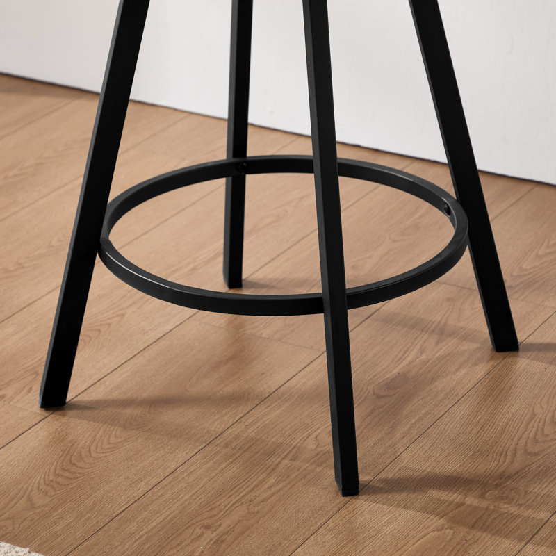 Tabourets de comptoir pivotants de 26,6 po Alonsa, Gris