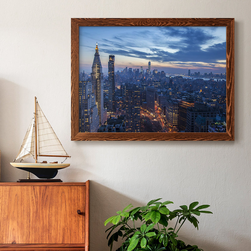 «Twilight City», reproduction d'art sur toile, Érable, H 26 po x l 38 po