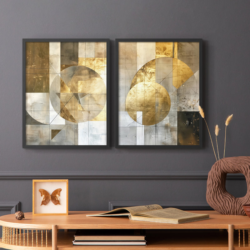 Reproduction encadrée ABSTRACT Series C-Premium - prête à être accrochée - aucun clou requis - aucun clou requis