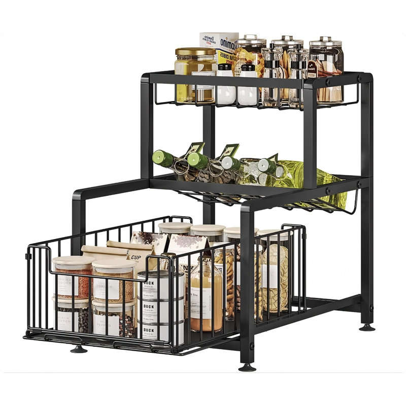 Étagère à épices à 3 niveaux pour armoire à épices