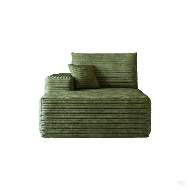 Y159-L-SLEEPER couchette gauche, L 38,2 po, Gauche, Velours côtelé vert
