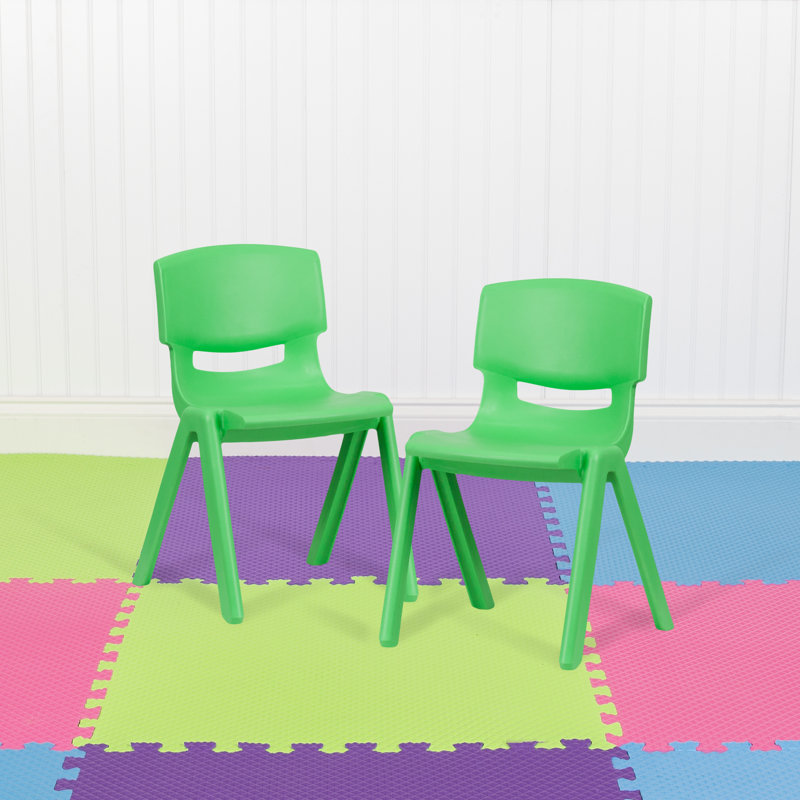 Chaise de classe Goddard, Vert, Vert, 15.26"