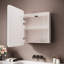 55mm W 70mm H Wall Mounted Optional Frameless Medicine Cabinet Mirror 1 Fixed