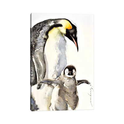 Penguin 1 Piece Wrapped Canvas Wall Art
