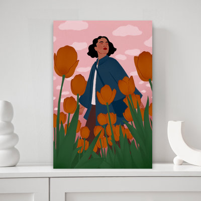 Printemps tulipe Bliss Peaceful Serene Abstract Tulip Flower Nature Art mural
