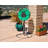 Yard Butler Free Standing Steel Swivel Hose Reel with Patio Base