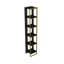 Mario 178.5cm H x 32.2cm W Steel Etagere Bookcase-1195880685