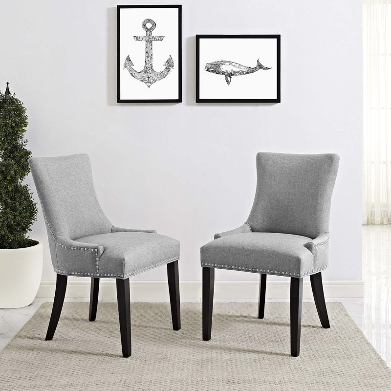 Chaise d'appoint Modway Marquis, Velours gris clair