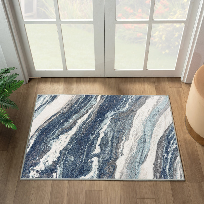 Alayaa Abstract Indoor Rug, Rectangle 2' x 3'