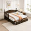 Lit de jour en bois avec lit gigogne et tiroirs de rangement, solution de couchage gain de place pour les chambres d'enfants et les chambres d'amis-1982797394