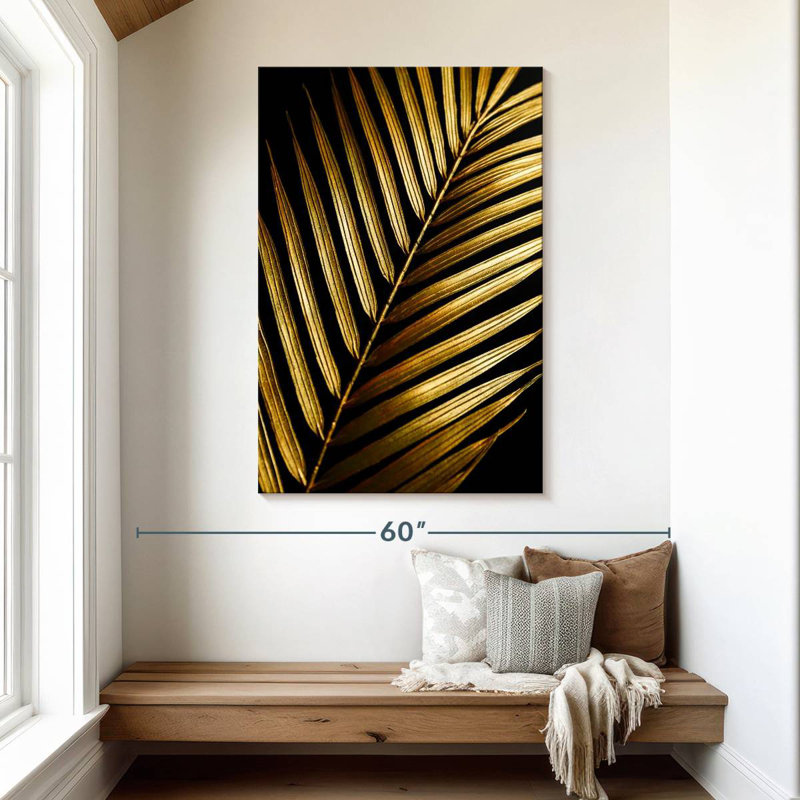 Harnek Golden Palm Leaf, 48" H x 32" W