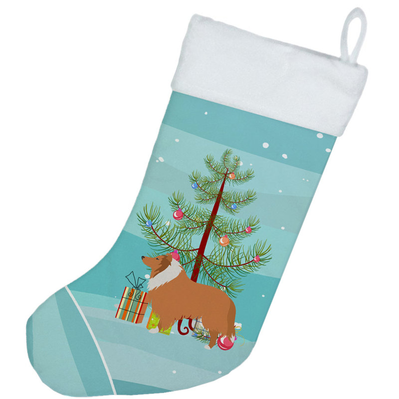 Chaussette de noël joyeux de noël, Collie