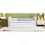 Lit de jour double avec lit gigogne simple et tiroirs, blanc-951826386