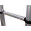Échelle télescopique en aluminium de 12,5 pi avec pieds antidérapants, fonction de sécurité de ralentissement avec échelle d'extension portative stabilisatrice pour le travail domestique et extérieur, capacité de 330 lb