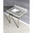 Kingston Brass Templeton 30-Inch Carrara Marble Vanity Top with Brass Legs (8-Inch, 3-Hole)-30370030