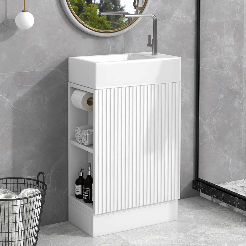 Meuble-lavabo simple 18,60 po avec comptoir