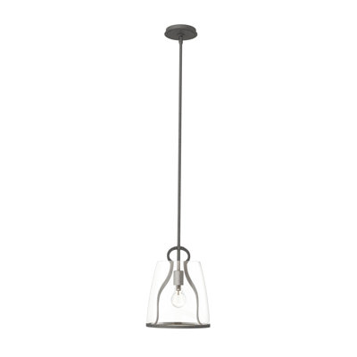 Luminaire suspendu en forme de dôme à 1 lumière Caliper
